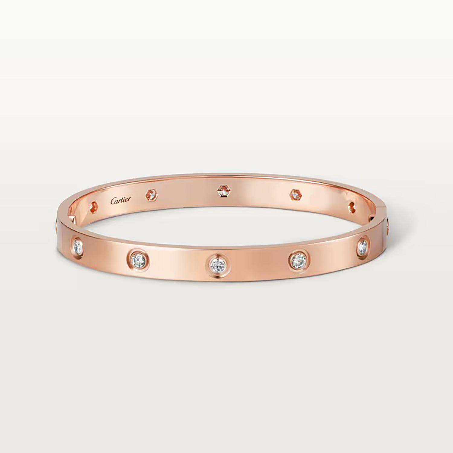 LOVE BRACELET 10 DIAMONDS, ROSE GOLD