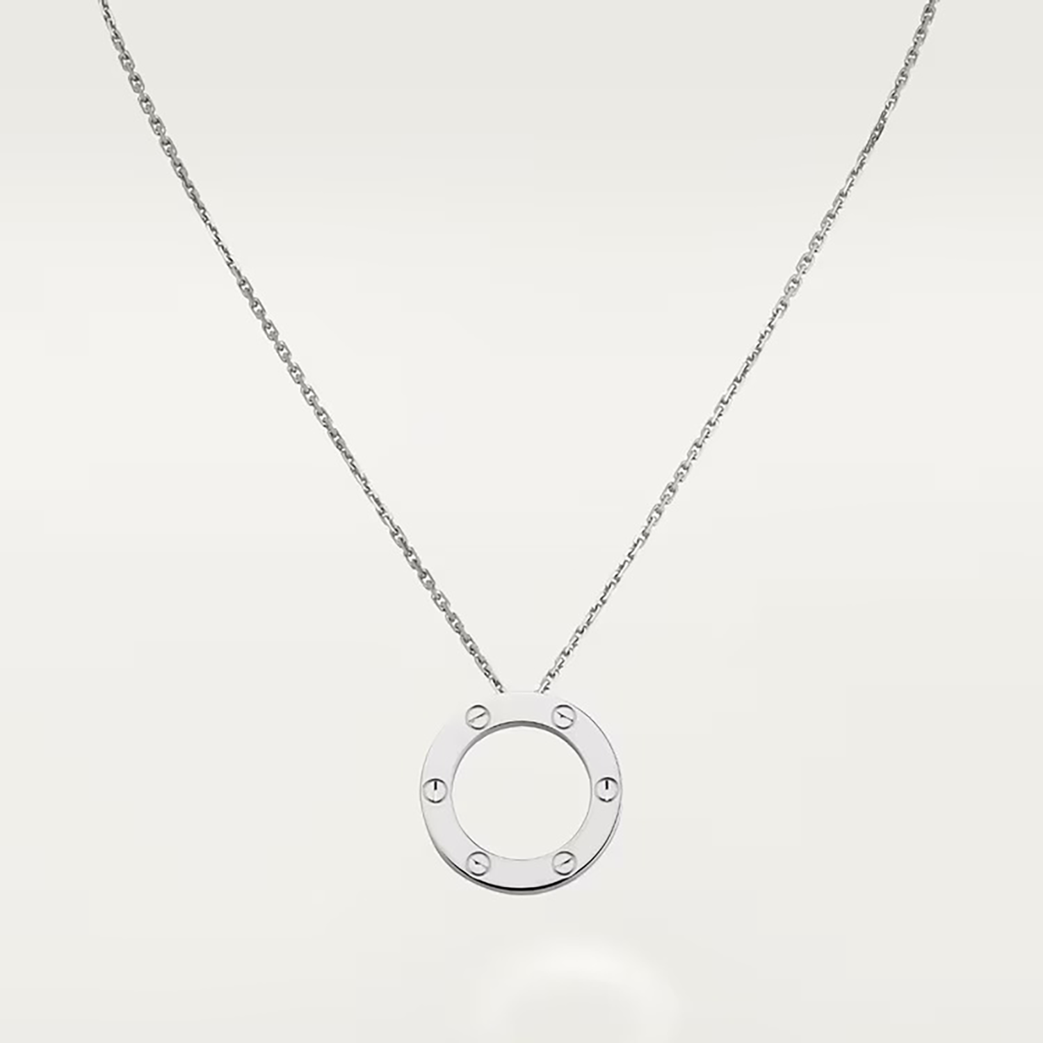 LOVE NECKLACE, WHITE GOLD