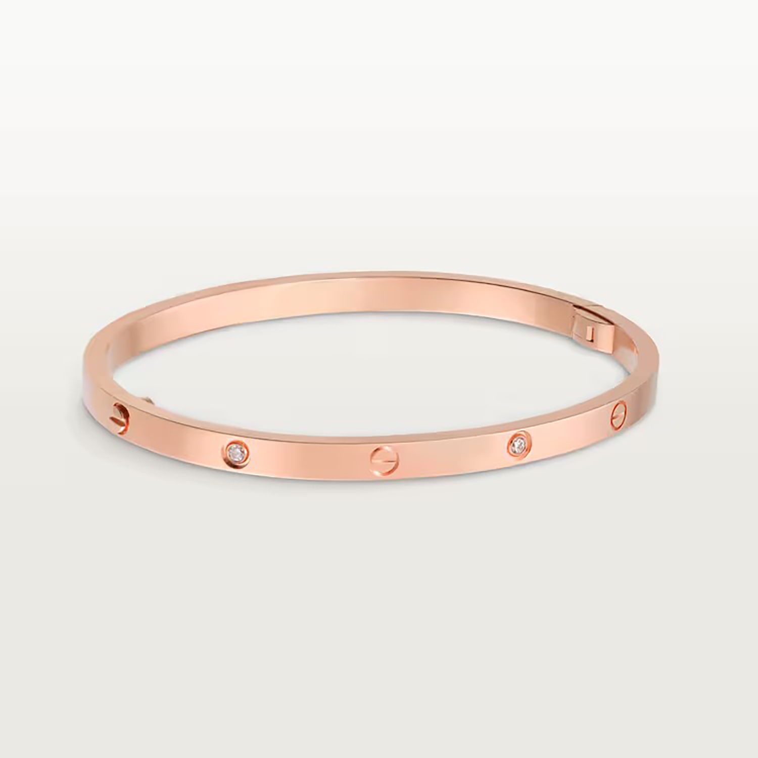 LOVE BRACELET SMALL MODEL, 6 DIAMONDS, ROSE GOLD