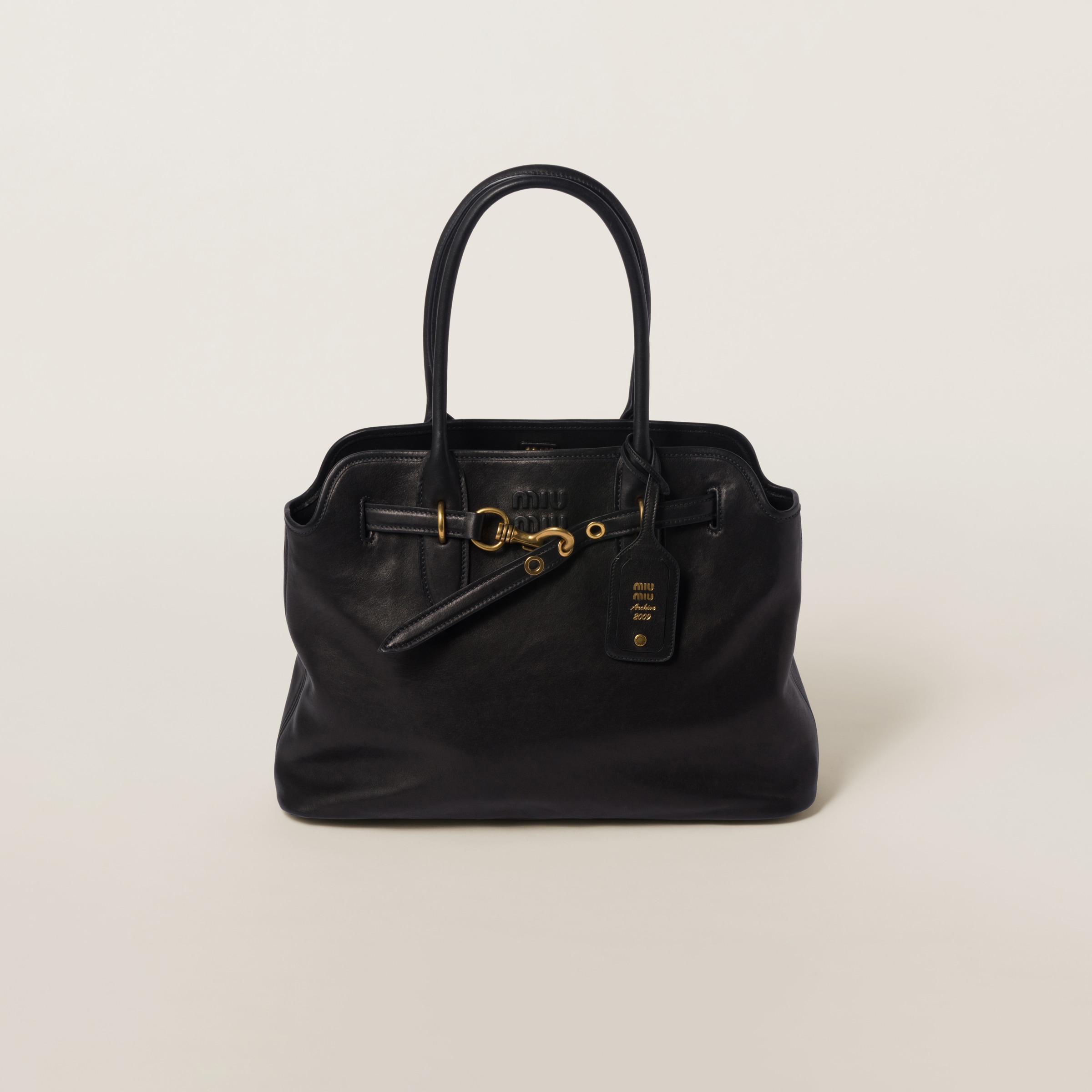 AVENTURE NAPPA LEATHER BAG, BLACK