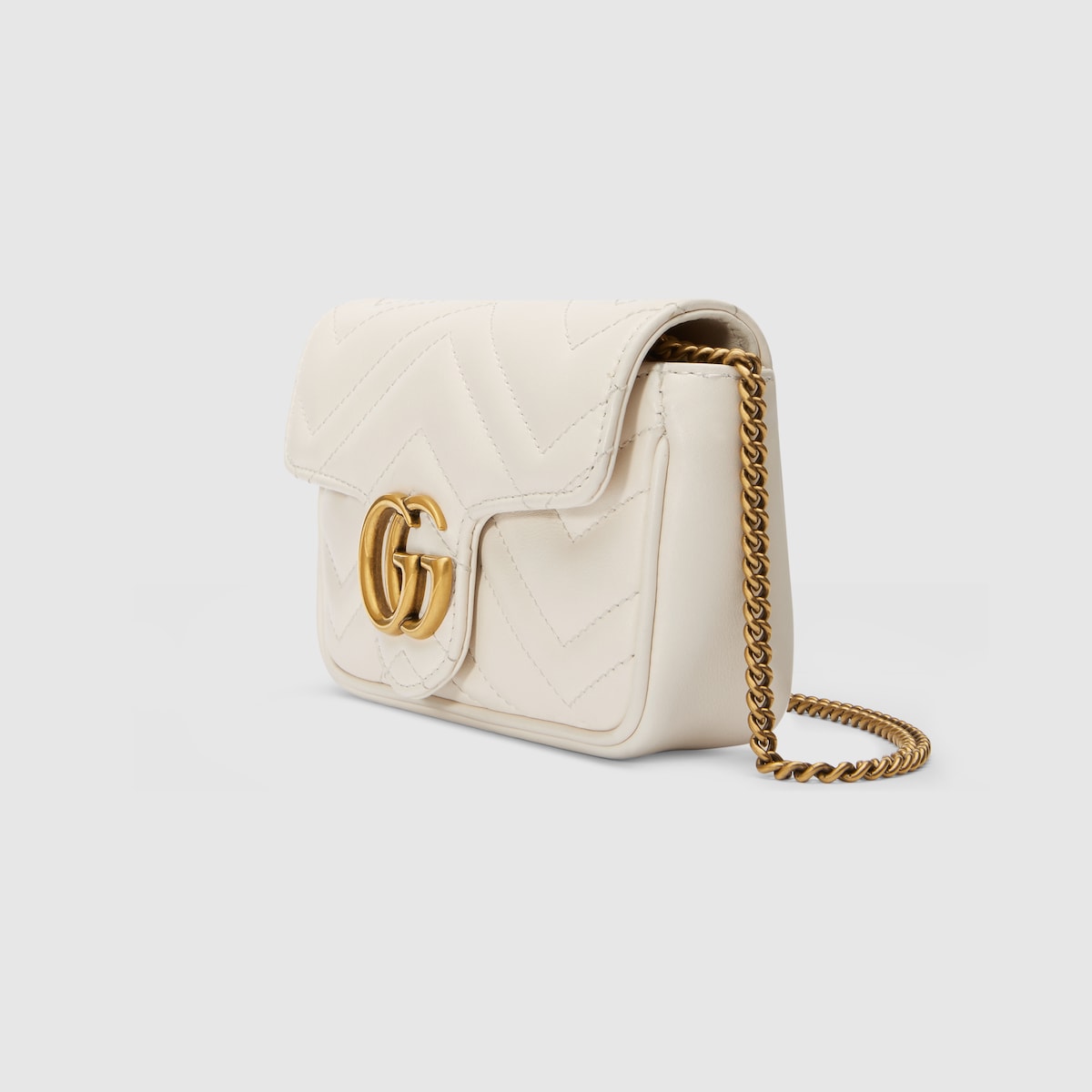 GG MARMONT SUPER MINI BAG, WHITE