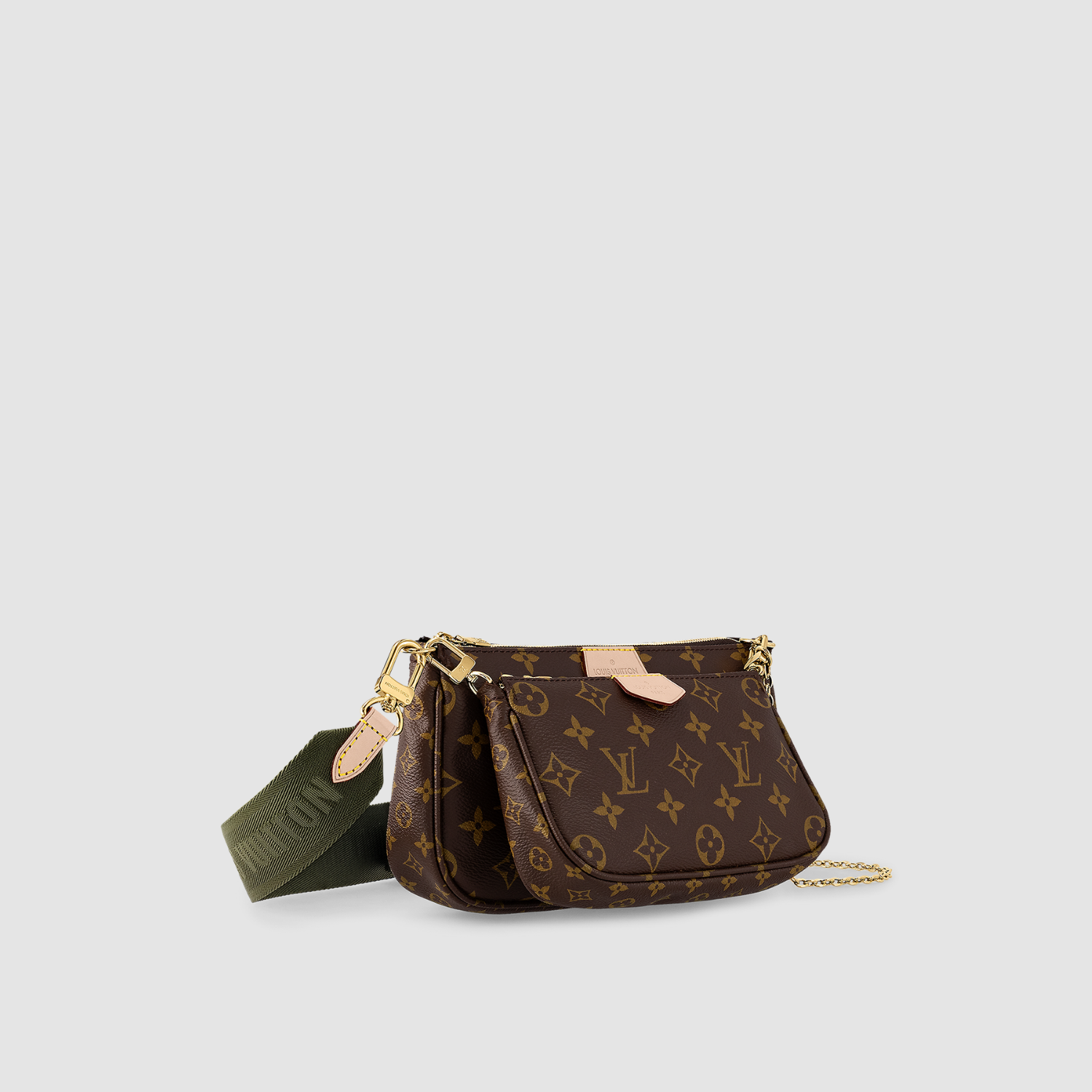 MULTI POCHETTE ACCESSOIRES, MONOGRAM/ KHAKI