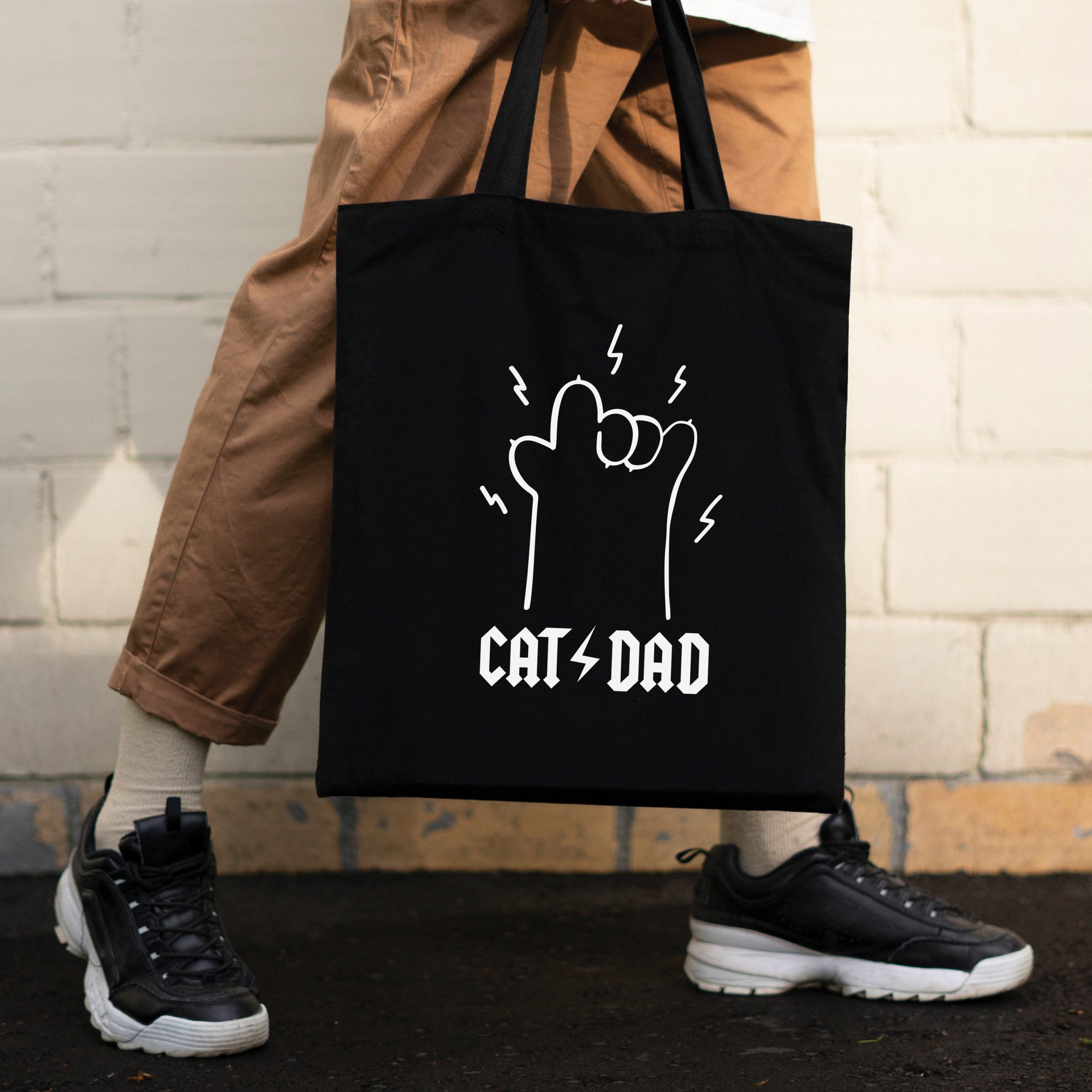 Cat Mom Canvas Tote Bag