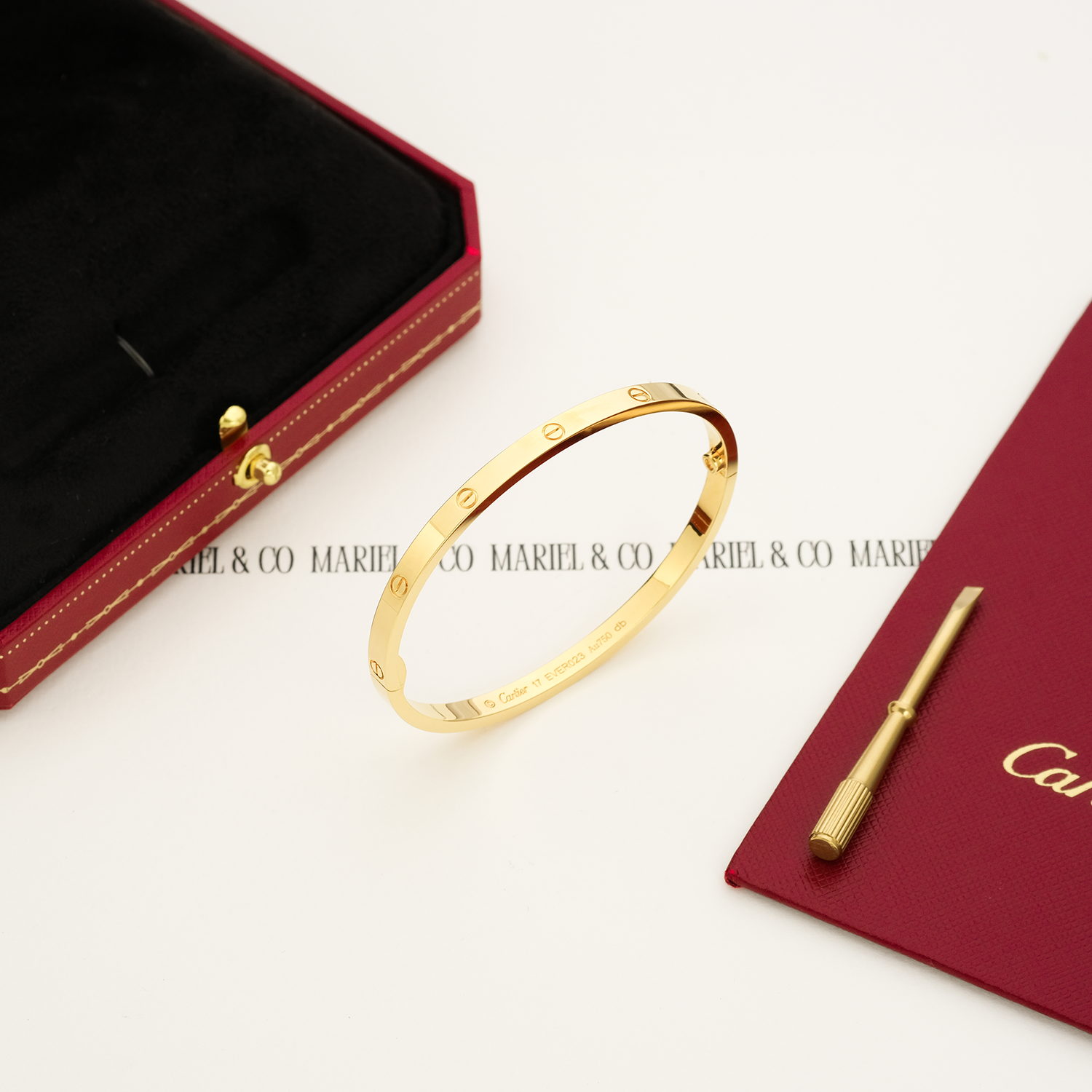 LOVE BRACELET SMALL MODEL, YELLOW GOLD