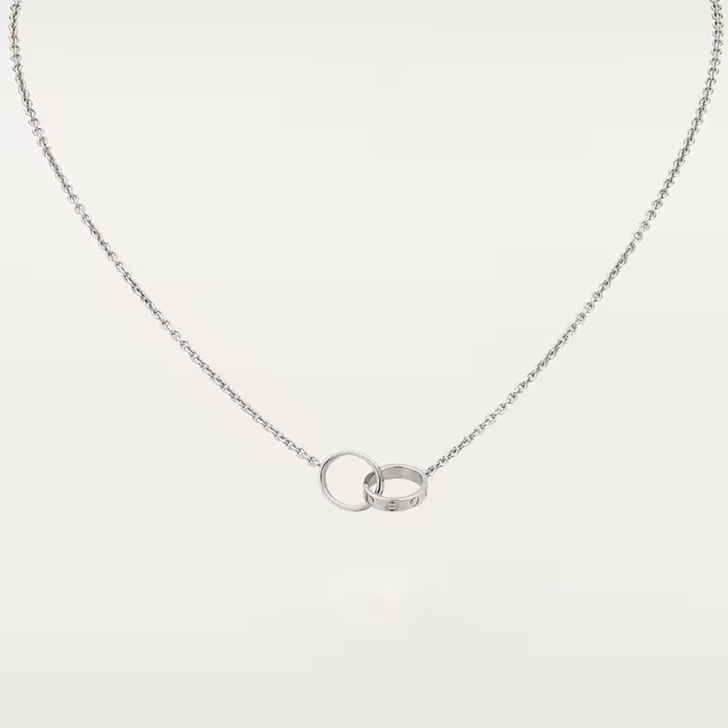 LOVE NECKLACE, WHITE GOLD