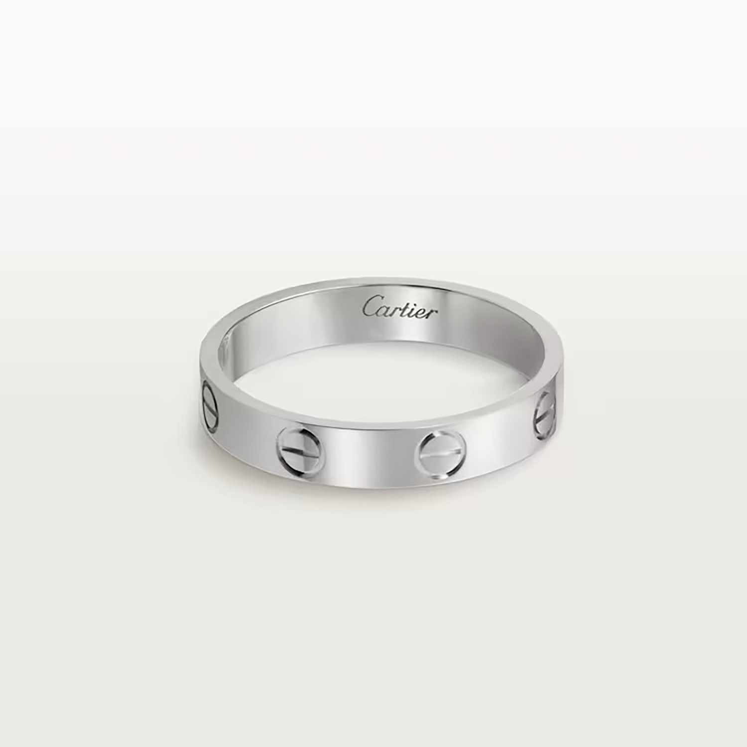 THIN LOVE RING, WHITE GOLD